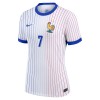 Original Fußballtrikot Frankreich Griezmann 7 Auswärtstrikot EURO 2024 Für Damen